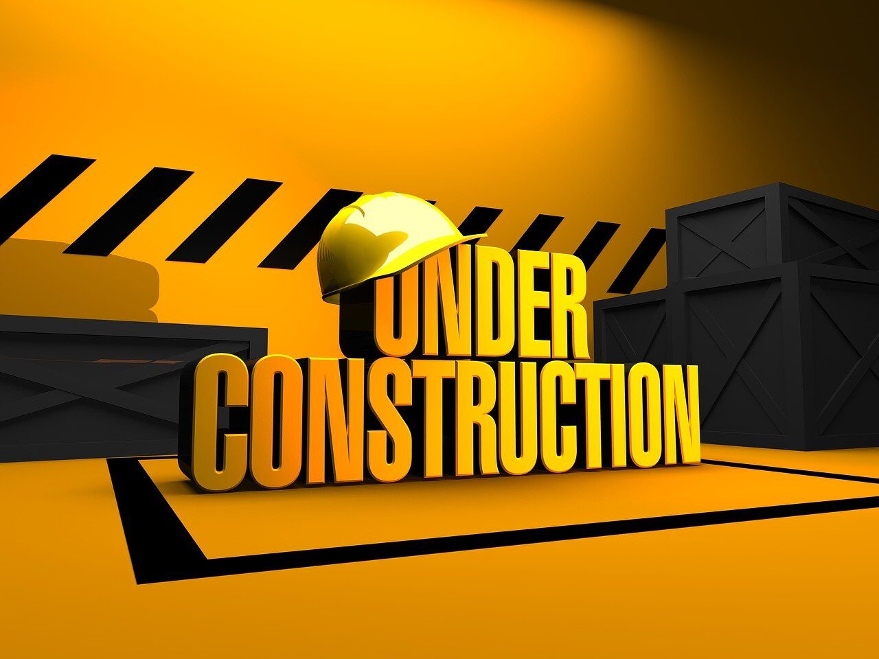 News under construction, construction site, build, work, architecture, building, industry, development, repair, warning, safety, yellow, danger, structure, industrial, progress, engineering, 3d, font, render, 3d render, under construction, under construction, under construction, under construction, under construction, safety