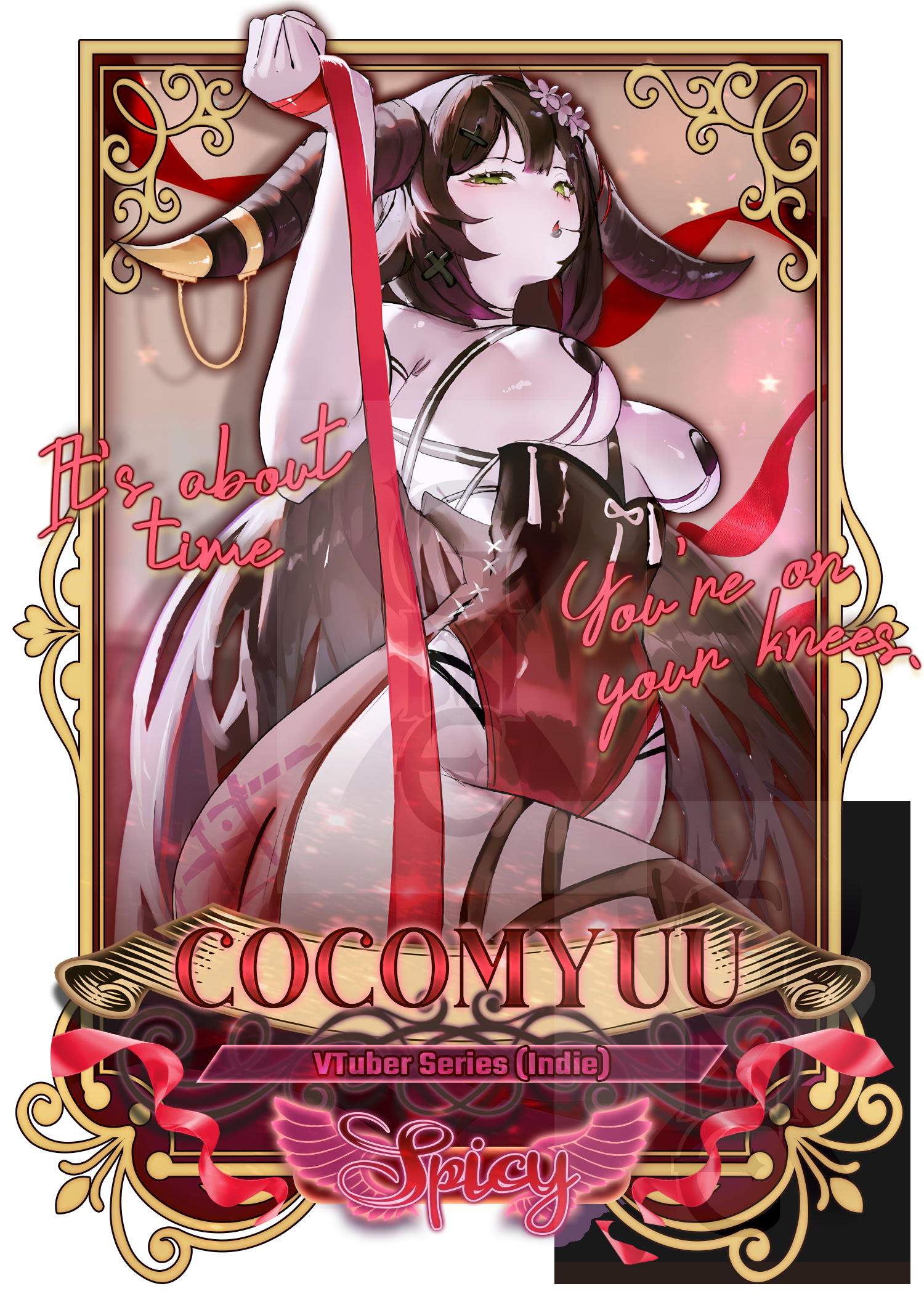 cocomyuu spicy mazoku sr sticker cocomyuu spicy mazoku sr sticker
